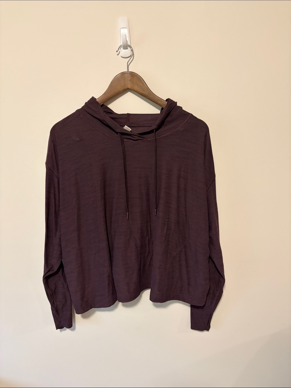 Old Navy Women's Hooded Long-Sleeve Top - Plum